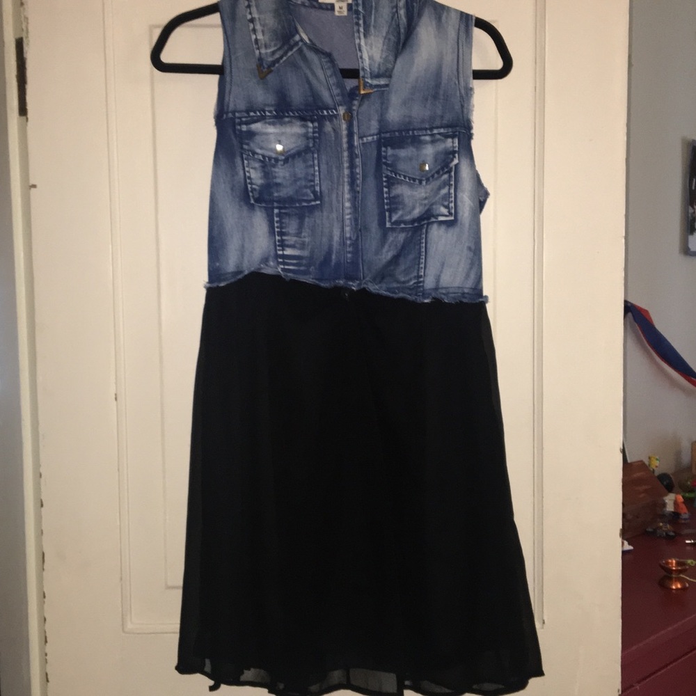 Jean top flowy dress